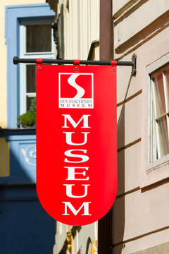 PRAGUE, CZECH REPUBLIC - SEPTEMBER 18, 2014: Sex Machines Museum is a sex museum in Prague, which has a collection of sex devices. Established in 2002, it is located near the Old Town Square.