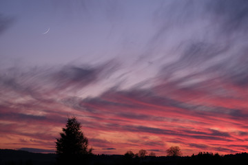 Sunset in the Czech Republic