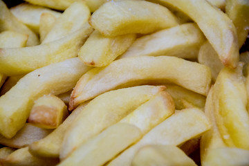 closeup of a portion of potato chips