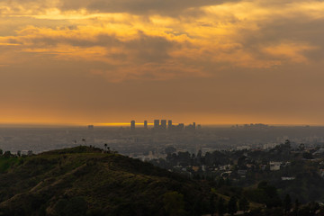 Fototapeta na wymiar Hollywood Sunset