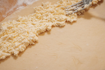 making homemade Easter baked yeast dough