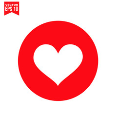 love heart icon symbol Flat vector illustration for graphic and web design.