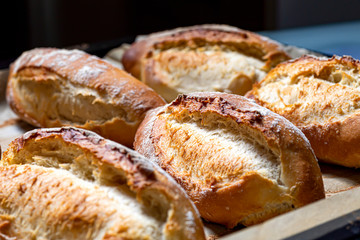 Healthy and clean homemade bread on quarantine days