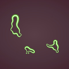 Comoros - Outline Map
