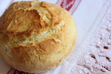 homemade bread on a plate