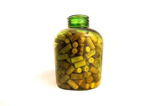 Botell&oacute;n con corchos