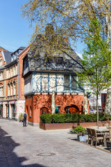 Fototapeta premium Bäckerbrunnen in Wiesbaden, 10.04.2020.