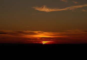 Sager Conservation Area sunset as viewed from the lookout point.
