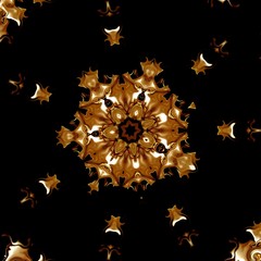 illustration of abstraction of golden background