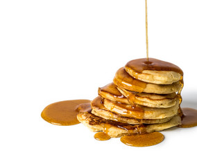 Pancakes and syrup yummy!