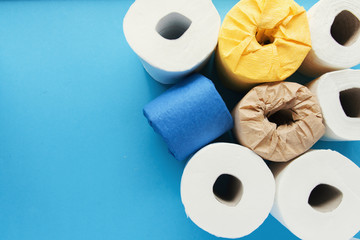toilet paper rolls wrapped in gift paper like an expensive present © RomanWhale studio