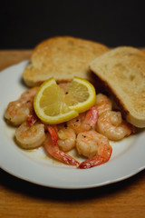 prawns with garlic