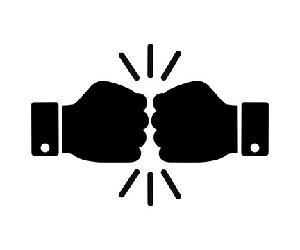 Fist Bump Icon - Vector