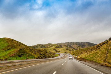 Beautiful road trip with stunning landscape views