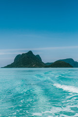 Fototapeta premium Semporna, Sabah, Malaysia - 26 April 2020 - Tun Sakaran Marine Park