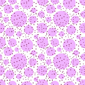 Purple vector seamless pattern with geometric shapes. Abstract background for summer print, modern textile design, card, sprinting brochure and walpapers.