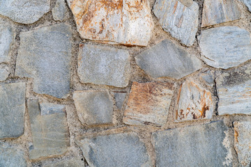 Fragment of a wall from a chipped stone