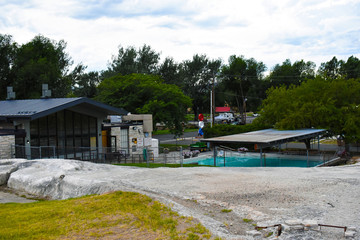Obraz premium public hot springs