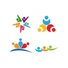Community, network and social logo