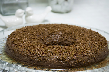 granulated hocolate cake