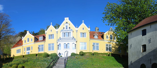 Fototapeta na wymiar Flensburg Margarethenhof Stadtteil Jürgensby