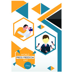 World Press Freedom day vector illustration. background.banner.poster