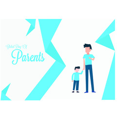 Happy Global Parents Day Logo Vector illustration. design Template. banner. background.poster.