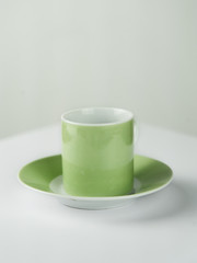 green coffee cup