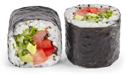 Vegetable sushi roll © obskurus