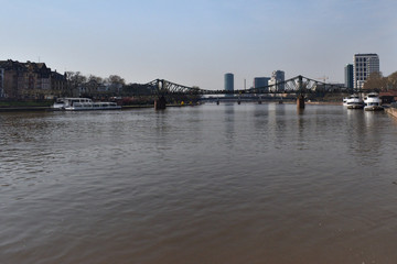 Naklejka premium Neckar river on Heidelberg