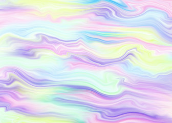 Abstract background of soft pastel waves, digital painting