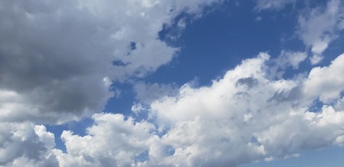 blue sky with clouds