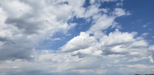 blue sky with clouds