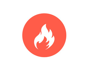 Fire Icon, logo Vector illustration