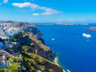 Amazing Santorini island summer view, Cyclades, Greece
