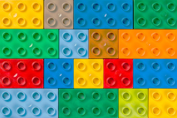 Background of colorful building blocks