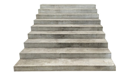 wide concrete staircase. isolated on white background - Powered by Adobe