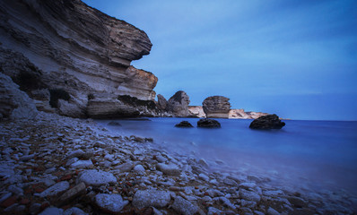 Fototapeta na wymiar Maritime landscape of Bonifacio - Corsica - France