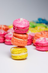 Home baked Rainbow Macarons. Home baking projects for lockdown 