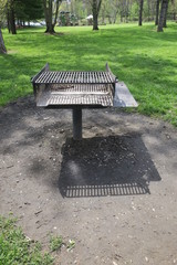 Outdoor Grill At Public Park