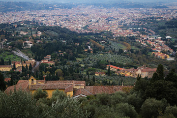 Fototapeta na wymiar Fiesole in Italy