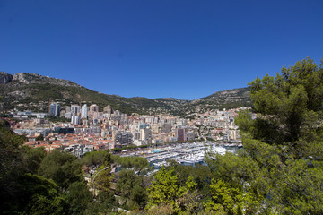 Fototapeta na wymiar Monaco. Image of the cityscape of Monte Carlo, Monaco at summer