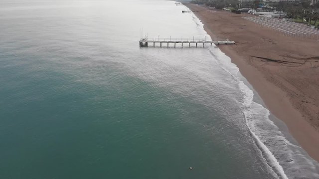 Aerial Drone Footage From of the Beach From Sky Cinematic in 4k