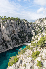 Calanque d'En-Vau à Marseille, France