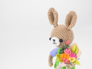 かわいい動物のあみぐるみ