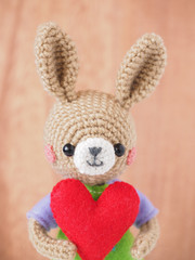 かわいい動物のあみぐるみ