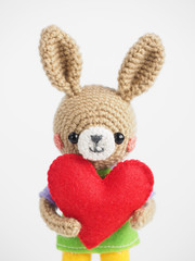 かわいい動物のあみぐるみ