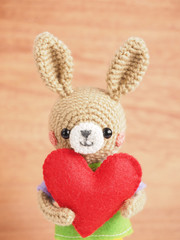 Obraz premium かわいい動物のあみぐるみ