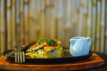 grilled chicken with traditional seasoning