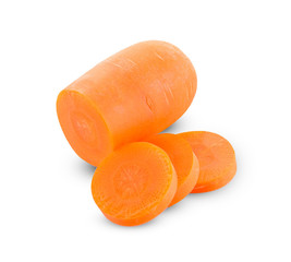 Fresh Carrots isolated on white background